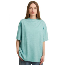 Футболка жіноча з конопель Oversize бірюзова