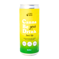 CBD напій CannaBeDrink Sex Up, манго-персик, 50 мг CBD, мака перуанская, 330 мл