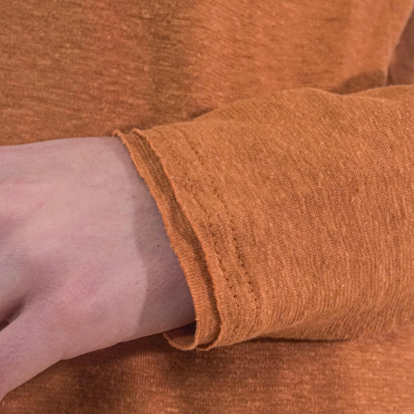 Лонгслів теракотовий конопляний Fashion