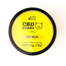 CBD желейні ведмедики з магнієм Deep Relax, 400 мг КБД, 200 мг магнію, лимон, 10 шт